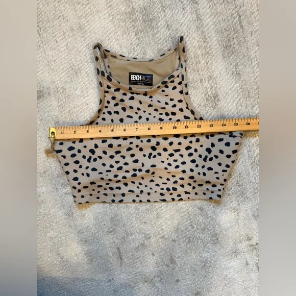 Beach Riot Ribbed Anna Tank Leopard Spot - Picture 9 of 10